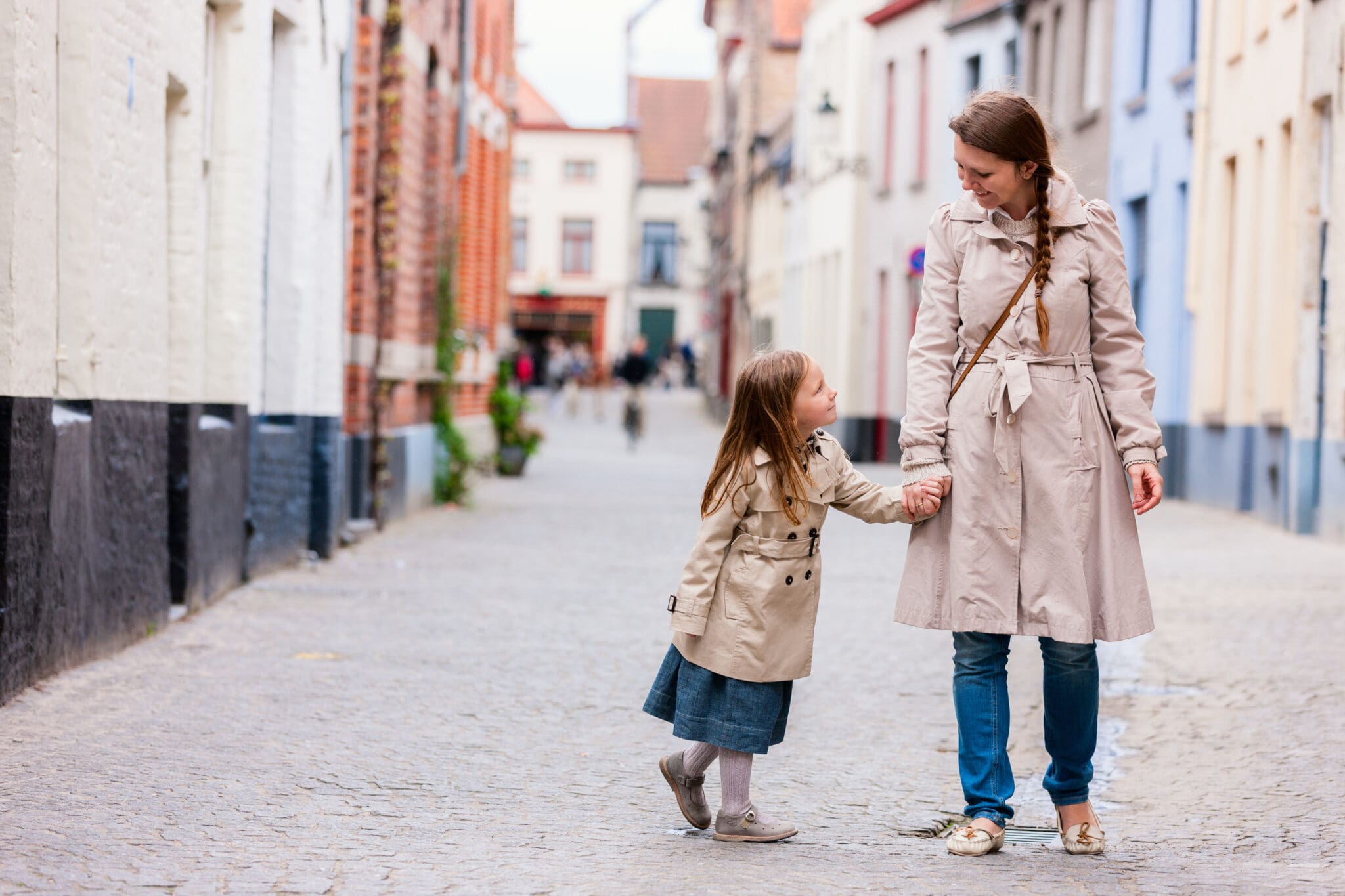 Mother and daughter Bruges