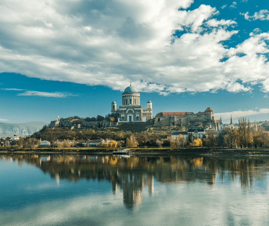 aerial view f Esztergom-day trip from Budapest