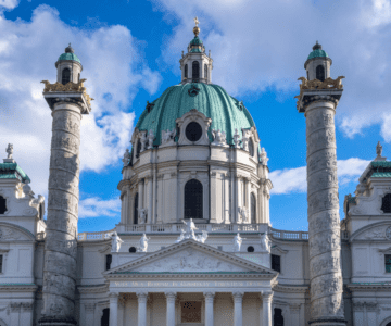 exterior Karlskirche, Vienna, Austria