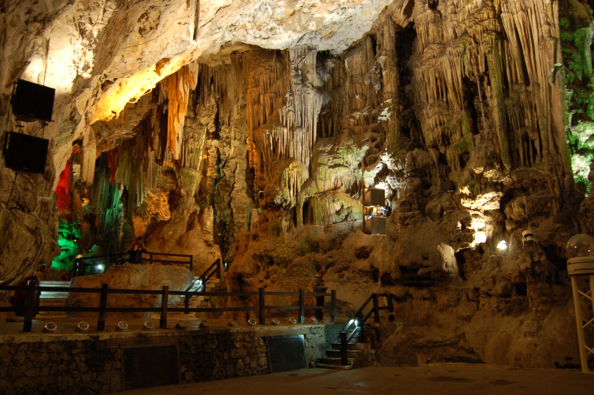 The_stage_inside_St._Michael's_Cave