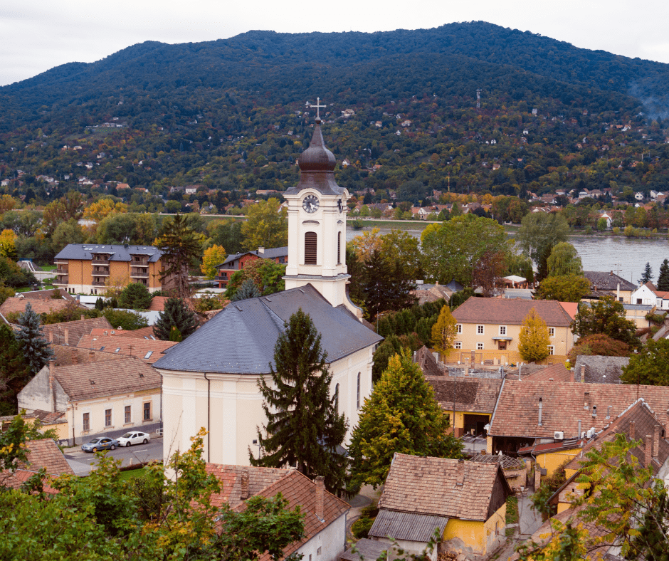 view of Visegrad, Hungary-day trips from Budapest